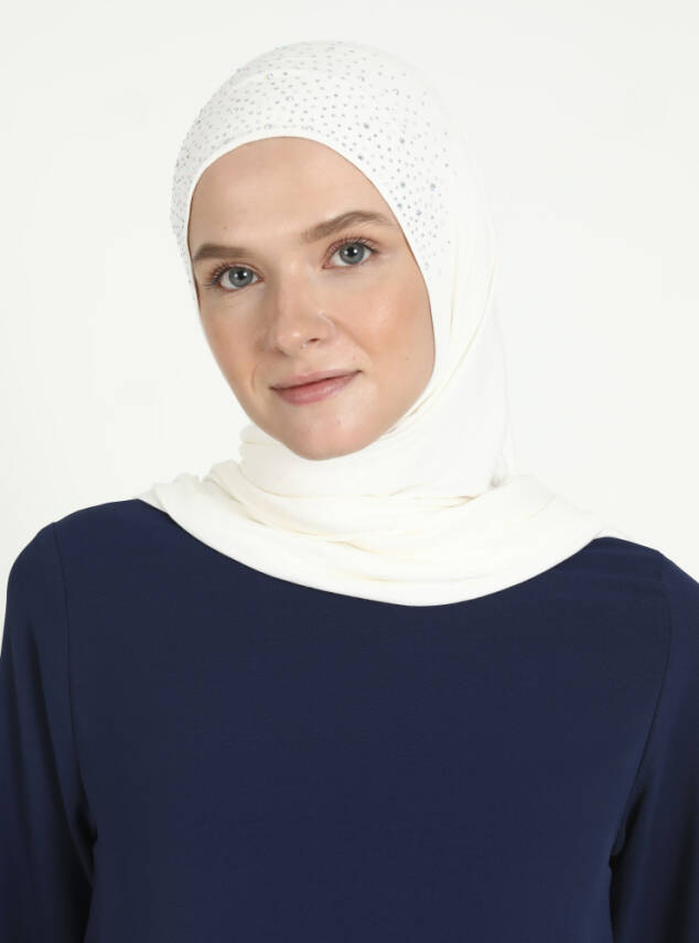 Viskon Taşlı Scarfs Hijab - 15