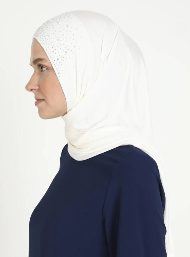 Viskon Taşlı Scarfs Hijab - 16
