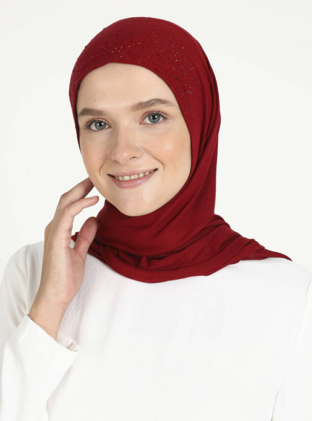 Viskon Taşlı Scarfs Hijab - 19