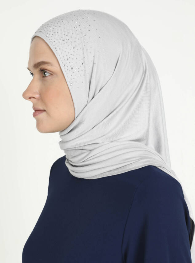 Viskon Taşlı Scarfs Hijab - 47