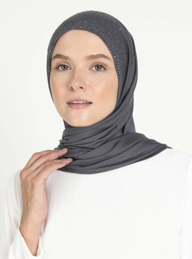 Viskon Taşlı Scarfs Hijab - 49