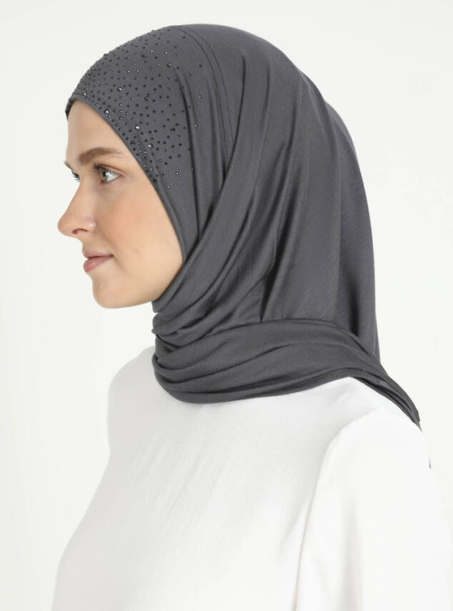Viskon Taşlı Scarfs Hijab - 51