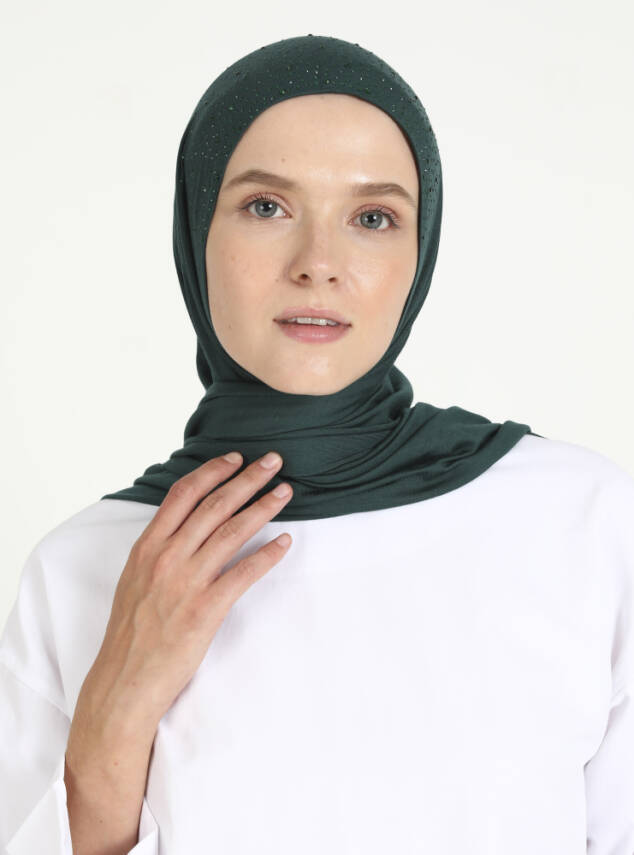 Viskon Taşlı Scarfs Hijab - 53