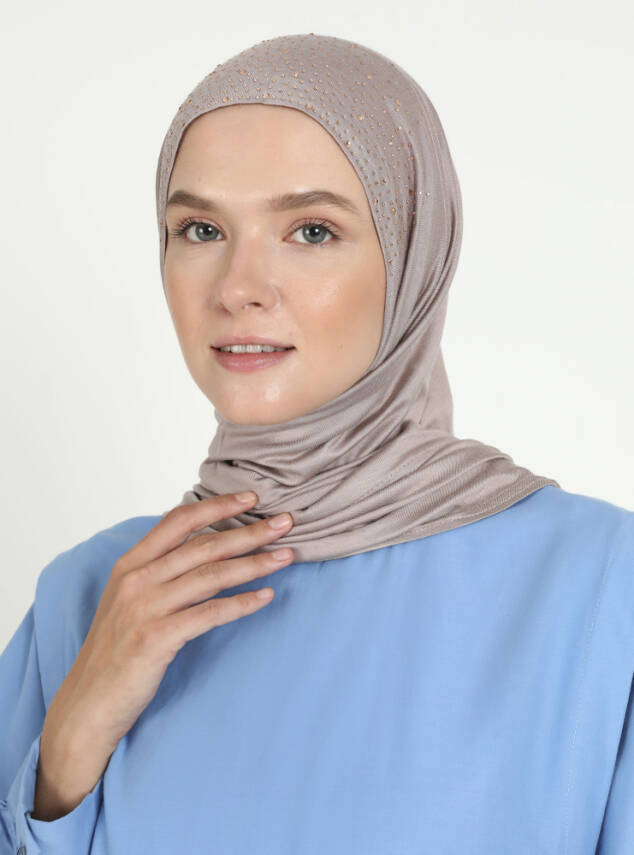 Viskon Taşlı Scarfs Hijab - 57