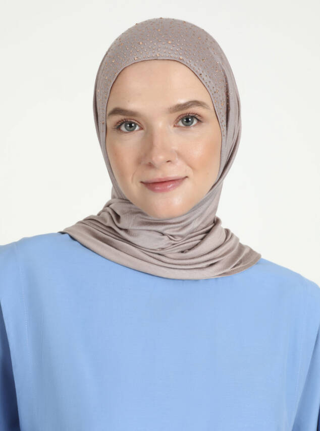 Viskon Taşlı Scarfs Hijab - 58