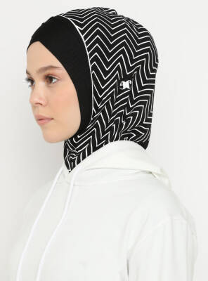 Zikzak Çizgili Çapraz Spor Bone - Ecardin