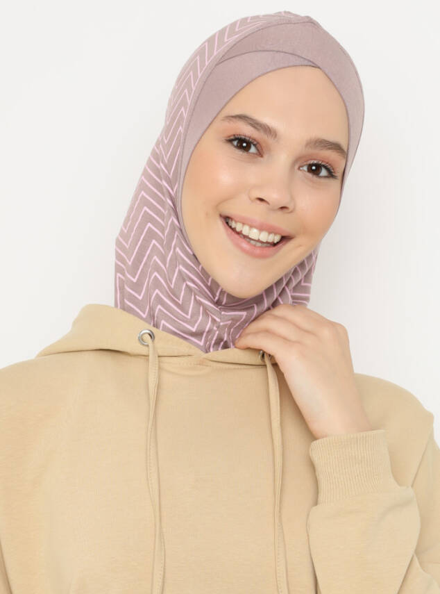 Zikzak Çizgili Çapraz Spor Bone - 8