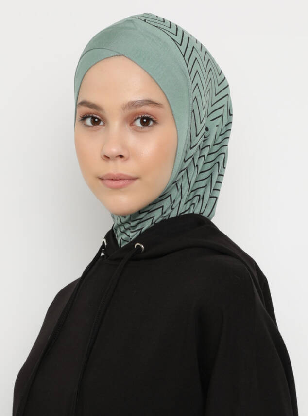 Zikzak Çizgili Çapraz Spor Bone - 9