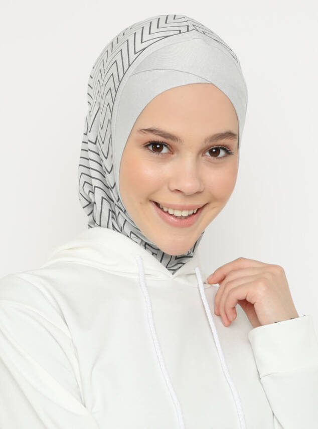 Zikzak Çizgili Çapraz Spor Bone - 16