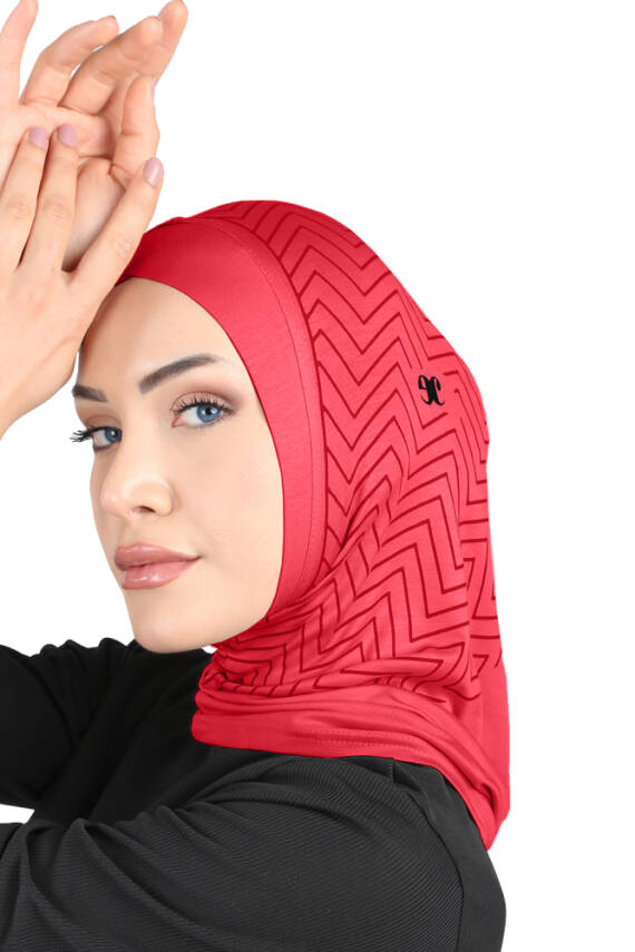 Zikzak Çizgili Çapraz Spor Bone - 28