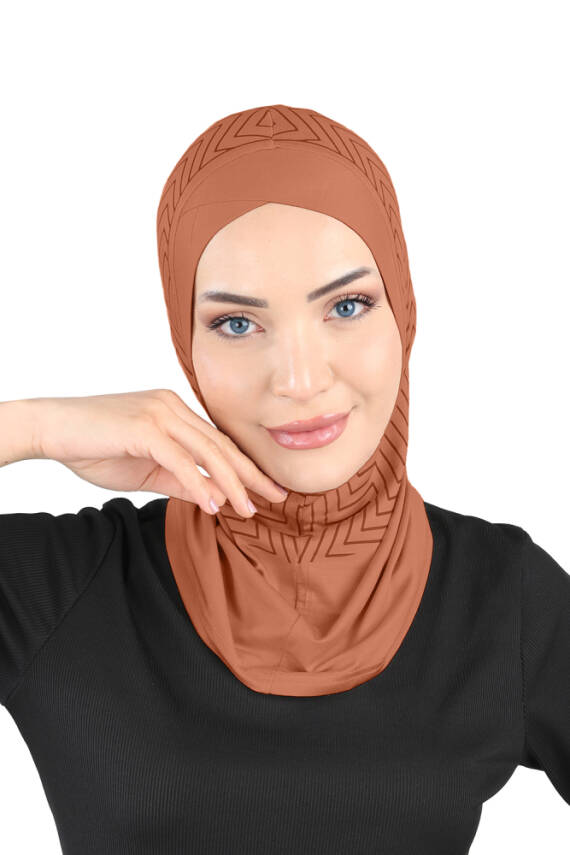 Zikzak Çizgili Çapraz Spor Bone - 35