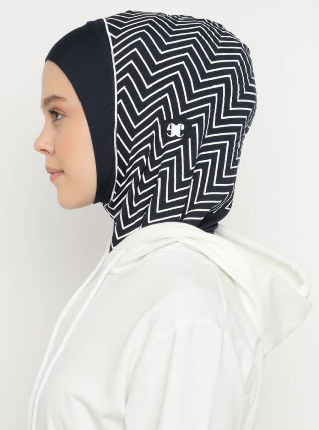 Zikzak Çizgili Spor Bone - 6