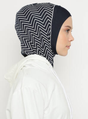 Zikzak Çizgili Spor Bone - 7