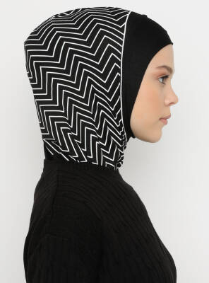 Zikzak Çizgili Spor Bone - 58