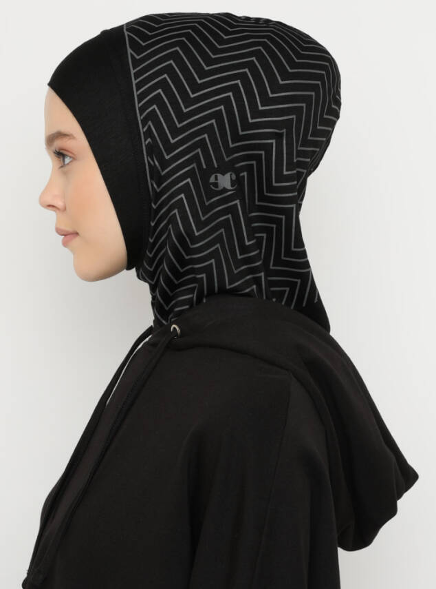 Zikzak Çizgili Spor Bone - 62