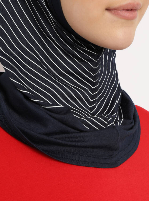 Zikzak Çizgili Spor Çapraz Bone - 4