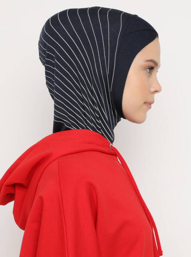 Zikzak Çizgili Spor Çapraz Bone - 9