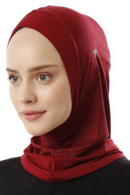 Zikzak Çizgili Spor Çapraz Bone - 11