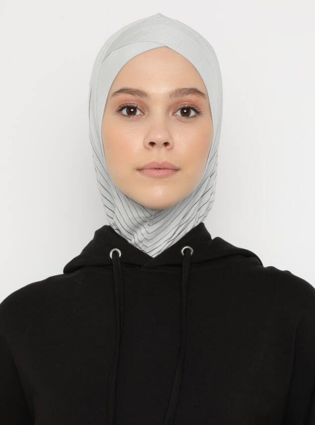 Zikzak Çizgili Spor Çapraz Bone - 28