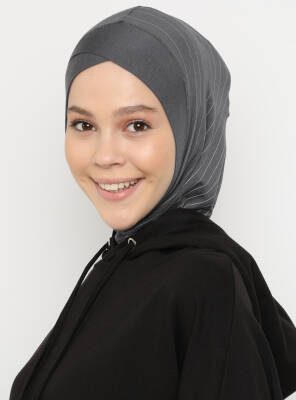 Zikzak Çizgili Spor Çapraz Bone - 34