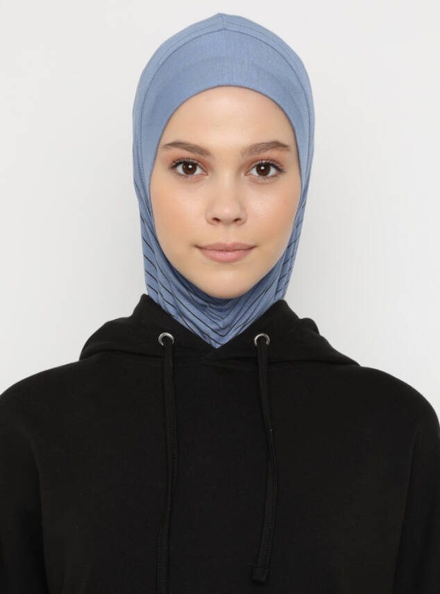 Zikzak Çizgili Spor Çapraz Bone - 51