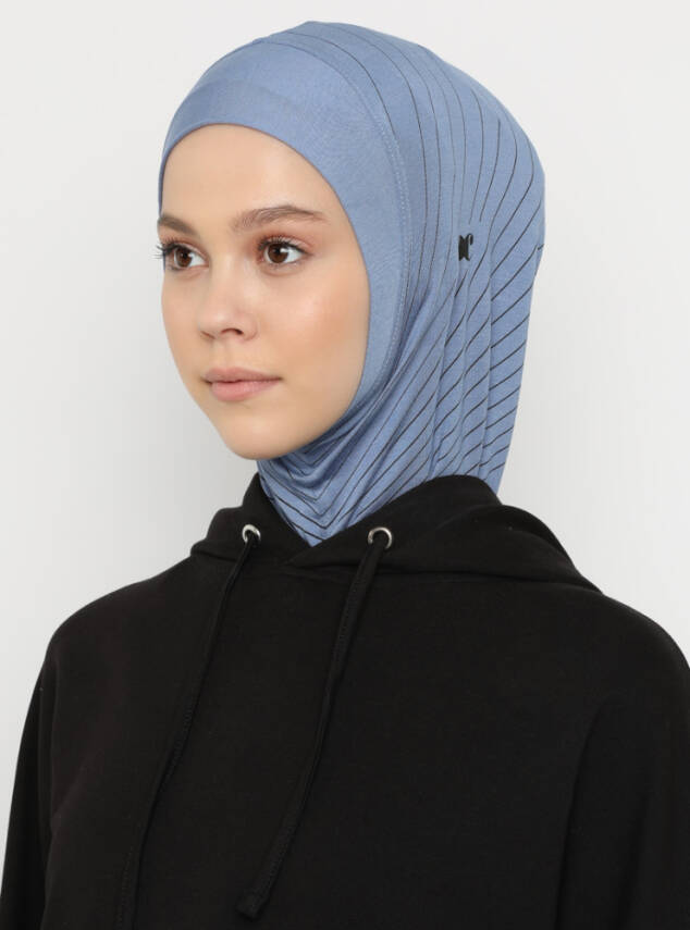 Zikzak Çizgili Spor Çapraz Bone - 52