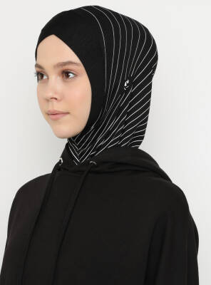 Zikzak Çizgili Spor Çapraz Bone - 79